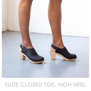 Bryr Suzie High Heel Closed Toe Clog